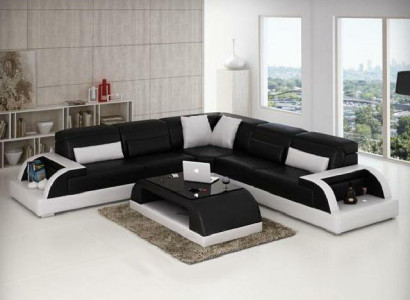Wohnlandschaft Polster Ecke Eck Sofa mit USB Garnitur Ecksofa Couchen WetzlarC