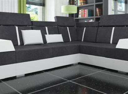 Design Ecksofa + USB Wohnlandschaft Sofa Ecksofa Stoff Leder Maßanfertigung Neu