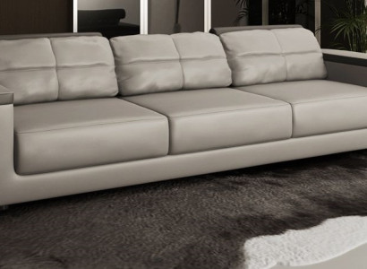 Modernes Sofa 3er XXL Möbeldesigner Stoffsofa Luxus Couchen sofas Design 3-er