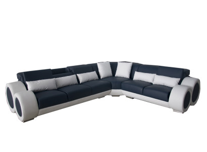 Design Eck Couch Polster Sofa Leder Sitz Garnitur Moderne Couchen Sofas