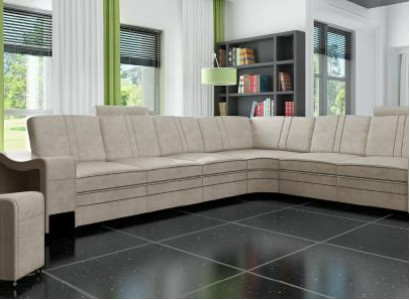 Stoff Couch Textil Polster Eckcouch Sofa + USB Ecksofa Wohnlandschaft Stoffsofa