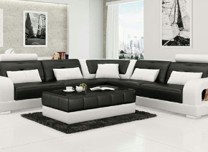 LEDERSOFA SOFA mit USB,ECKSOFA"H2209" SOFAGARNITUR DESIGNER COUCH Maßanfertigung
