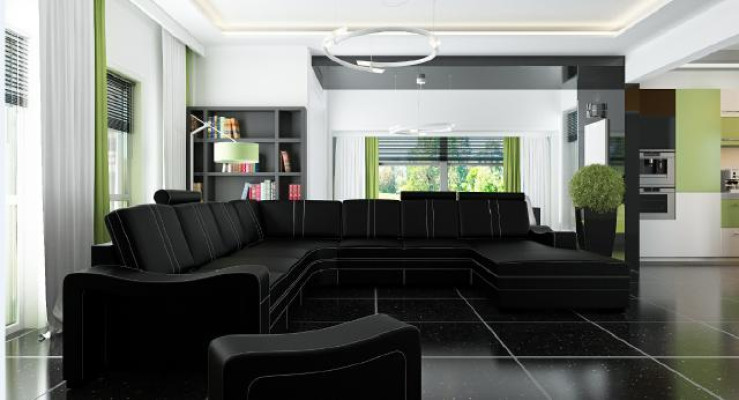 XXL LEDERSOFA LEDERCOUCH LEDERECKSOFA WOHNLANDSCHAFT ECKSOFA NEU GARNITUR SOFA