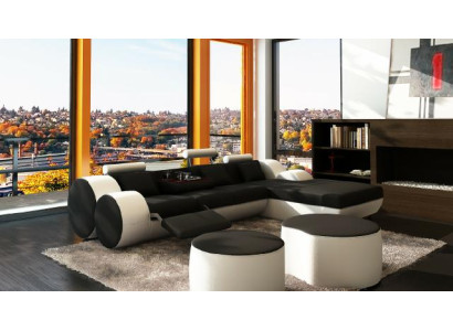 Massanfertigung LEDERSOFA GARNITUR ECKCOUCH LEDER ECKSOFA WOHNLANDSCHAFT USB