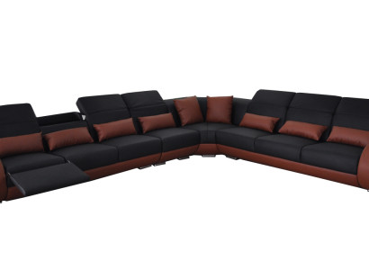 Design Eck Couch Polster Sofa Leder Sitz Garnitur Moderne Sofas Sitz Neu Couchen
