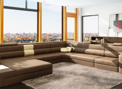 Ecksofa Sofa mit USB Couch Polster Garnitur Design Leder Textil Wohnlandschaft