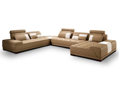 Sofa mit USB,Couch Polster Garnitur XXL Big Eck SofasWohnlandschaft Ecksofa Neu