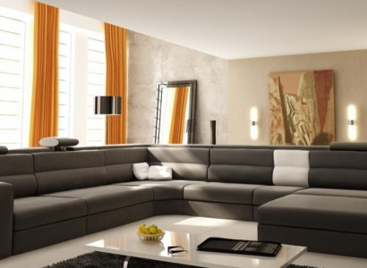 Design Ecksofa Couch Sofa Polster Eck Sitz Garnitur Wohnlandschaft Leder USB+LED