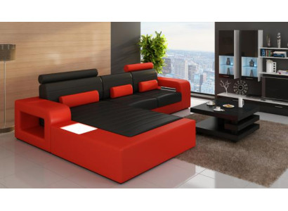 LEDER SOFA GARNITUR ECKSOFA mit USB ECKCOUCH GARNITUR LEDERCOUCH Maßanfertigung