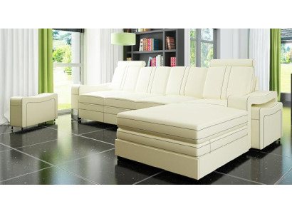 LEDERSOFA LEDERCOUCH LEDERECKSOFA WOHNLANDSCHAFT mit USB,NEU GARNITUR SOFA XXL