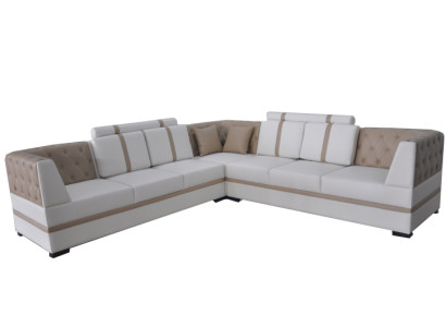 Ledersofa Couch Wohnlandschaft Eck Garnitur Design Modern Sofa USB L Form A1128