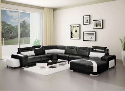 Ecksofa Polster Wohnlandschaft Couch Sofa Wohnlandschaft UForm Sitz Ecke PH739C
