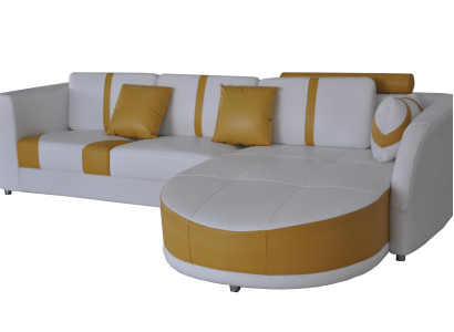 Eck Sofa Couch Polster Ecke Wohn Zimmer Landschaft Deko Designer Couchen