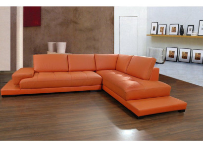Wohnlandschaft Polster Ecke Eck Sofa mit USB Garnitur Landschaft Leder Neu 1060