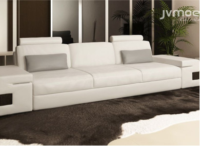 Moderne Luxus Designer Sofa 3 Sitzer Möbel Polster Textil Weiße Couchen xxl big