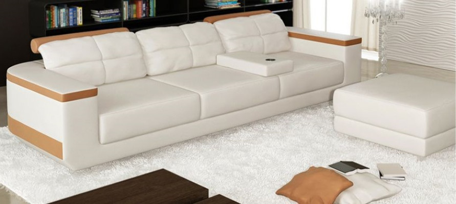 Sofa 3 Sitzer Textil Sofas Couch Polster Luxus Sofa Modern Stil Big xxl couchen