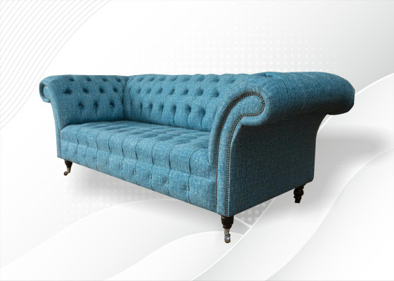 Chesterfield Couch Sofa Polster 3 Sitzer Deko Couchen Sitz Garnitur Sofas