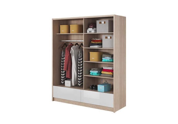 Garderobe Aufbewahrung 180cm Regal Schrank Archiv Schiebetüren Schiebetüren Büro