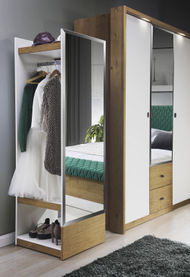 Schlafzimmer Set Bett 2 Nachttischen Klassisches Bettegestell Design Möbel 3tlg