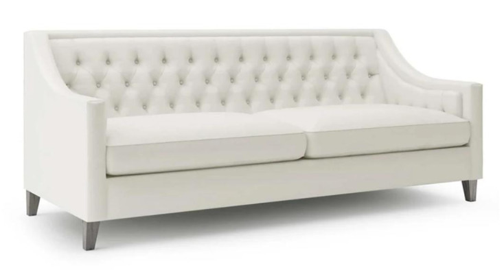 Weiß Dreisitzer Chesterfield Modern Design Couch Textil Sofa Neu Original Möbel