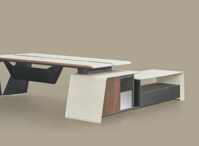 Eckschreibtisch Büro Chef Einrichtung Zimmer Möbel Design Schreibtische