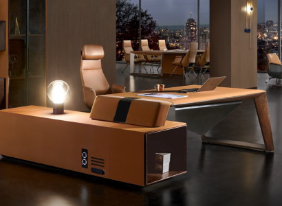 Schreibtische Chef Eckschreibtisch Büro Zimmer Möbel Design Deko Praxis