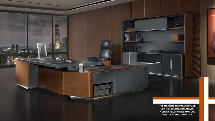 Schreibtisch Set Büro Garnitur tisch Chef Sessel Schrank Einrichtung Neu