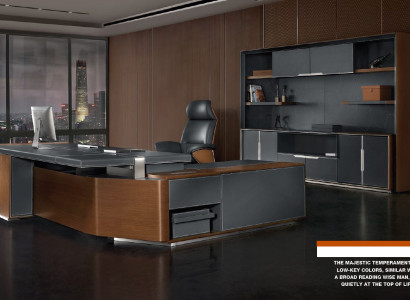 Schreibtisch Set Büro Garnitur tisch Chef Sessel Schrank Einrichtung Neu