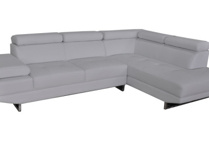 Ecke Leder mit USB Modern XXL Couch Wohnlandschaft Ledersofa Sofa L-Form B2003