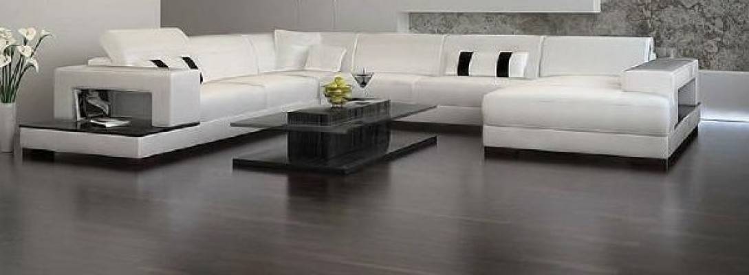 Wohnlandschaft Couch Polster Eck Garnitur Designer Ledersofa Big Sofa mit USB