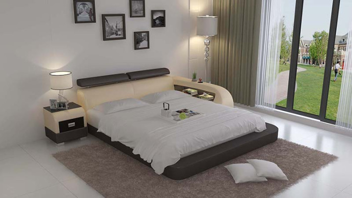 Bett mit USB Polsterbett Luxusbett Doppelbett Ehebett Betten 140/160/180 LB8801