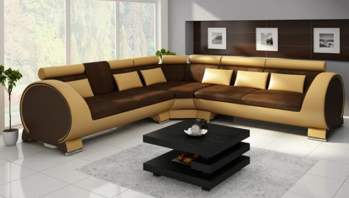 Wohnlandschaft Couch Polster Sofa Sitz Ecke Eck Wohnlandschaft Garnitur LT01 NEU