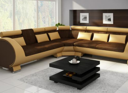 Wohnlandschaft Couch Polster Sofa Sitz Ecke Eck Wohnlandschaft Garnitur LT01 NEU