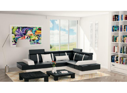 Designer Wohnlandschaft Eckcouch Neu Couch Sofa Polster Ledersofa Sofas Garnitur