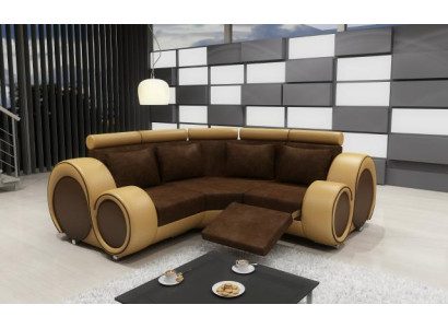 Ecksofa Sofa Couch Polster Wohnlandschaft Textil Eck Sofas Garnitur Stoff BER-X