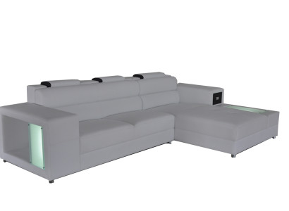 Design Sitz Leder Polster Ecke Leder Eck Landschaft Zimmer Neu Wohn