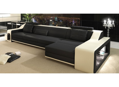 Design Ecksofa Sofa Couch Polster Sitz Eck Garnitur Sofas Leder Textil