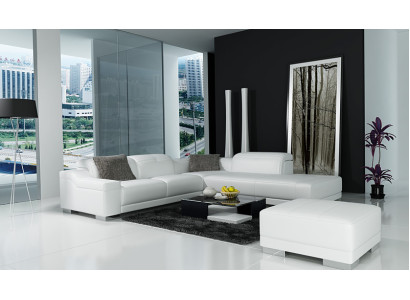 Ledersofa Sofa Couch Wohnlandschaft Ecksofa Eck Garnitur Design Modern L K5002C