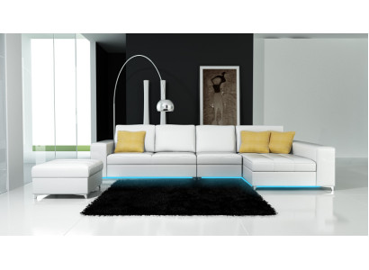 Ledersofa Sofa Couch Wohnlandschaft Modern Ecksofa Eck Garnitur Design