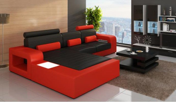 LEDER *MOD H2209 BETA* ECKCOUCH GARNITUR LEDERCOUCH NEU SOFA GARNITUR ECKSOFA