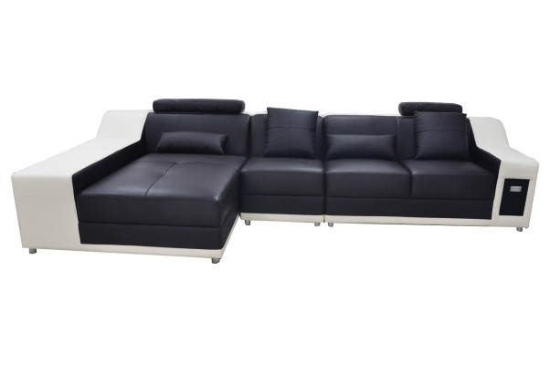 Ecke Leder Modern XXL Couch Wohnlandschaft Ledersofa Sofa L-Form B2017B