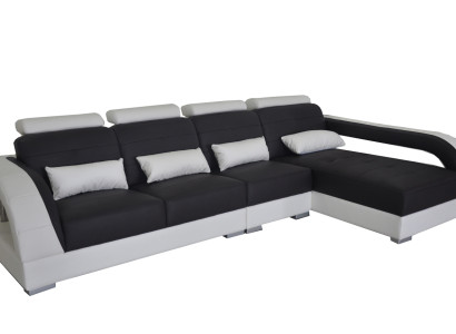 Leder Eck Sofa Couch Polster Couchen Wohnlandschaft Luxus Garnitur