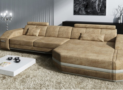 Ecksofa Sofa Couch Polster Design Wohnlandschaft Design Eckgarnitur