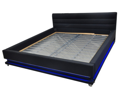 Luxus Leder Design Polster Betten Doppel mit USB 140/160/180/200 cm Bett