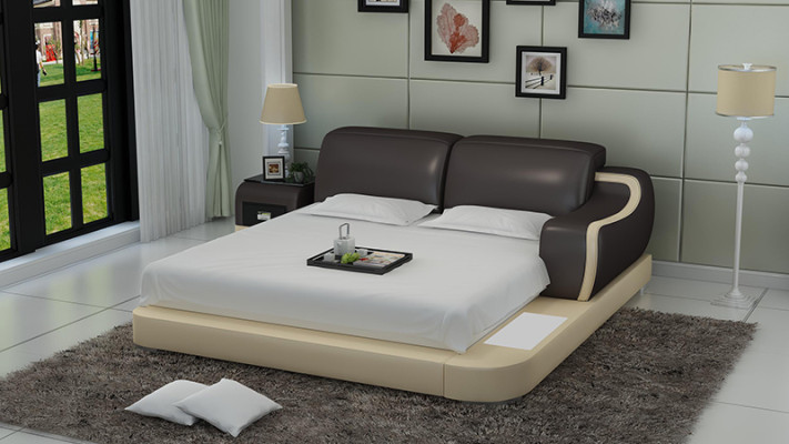 Designer Bett Polsterbett Luxusbett Doppelbett Ehebett Betten 140/160/180 cm
