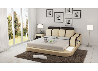 Bett Design Luxus Luxus Betten Leder Modernes Schlafzimmer 140/160/180 cm