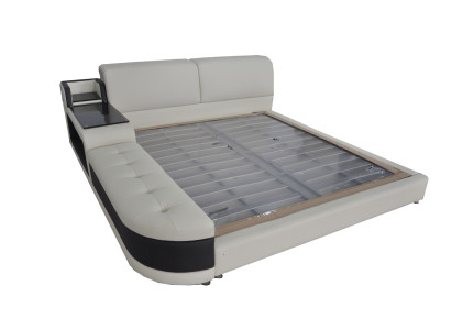 Design Luxus Bett Polster Ehe Moderne Leder Hotel Betten 140/160/180/200