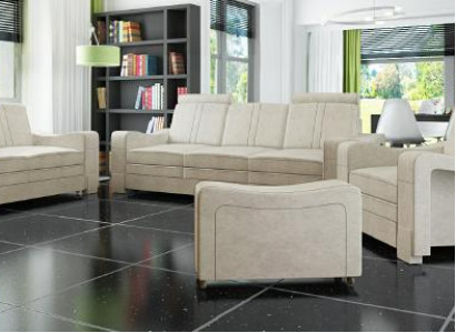 Sofagarnitur Textil Polster Couch Sofa Garnitur Stoffsofa 3+2+1 Wohnlandschaft