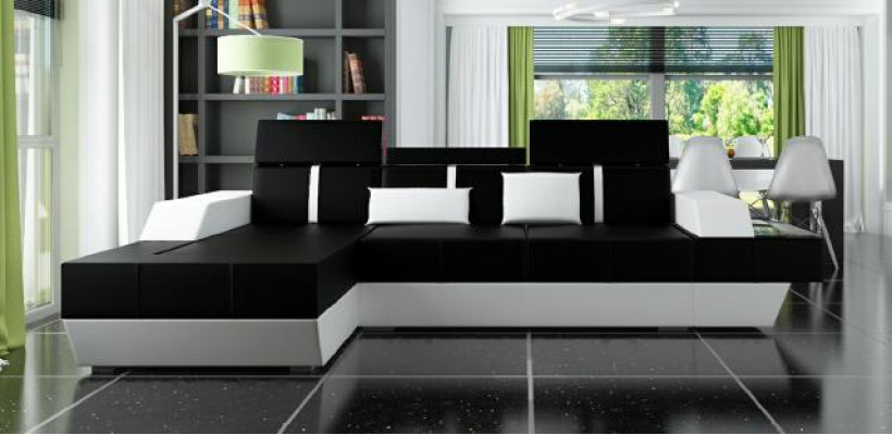 Ledersofa Couch Sofa Ecksofa Eckcouch Ledercouch Polster Ecke Wohnlandschaft