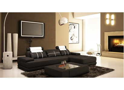 Ledersofa Ecksofa Sofa Couch Polster Ecke Designer Sofas Couchen Neu Paris Weiß